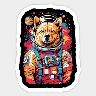 Astro Dog On a Mission to the Stars Sticker